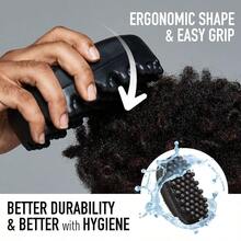 Bow Wow X Twist King Premium Luxury Twist Styler Brush With 3PCS Plastic Styling Piks Durable Washable Afro Curl Sponge Racket For Barbers And Daily Use Ideal For Curly Coiled 4C Hair Trending Now Daily Pick - Red - View 6