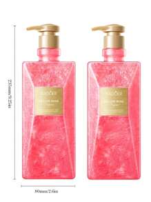 500毫升氨基酸保湿沐浴露，深层清洁背部，持久留香，美白滋养，令肌肤光滑透亮，男女皆宜，床头玫瑰/北冰洋香型