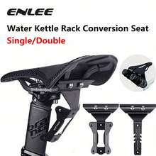 1Set ENLEE Double/Single Bike Water Bottle Holder Extension Seat Durable Carbon Steel Water Bottle Cage Extension Bracket With Switchable Design Lightweight Seat Water Bottle Holder Conversion Seat For Road And Mountain Bicycle, Easy Installation, Essential For Long-Distance Riding - Multicolor - View 2
