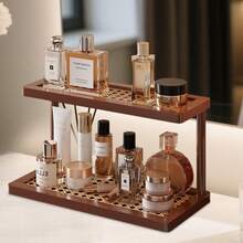 2-Layer Bathroom & Kitchen Countertop Organizer, 2-Tier Cosmetic/Perfume Storage Rack, Bathroom Organizers And Storage,Space-Saving Shelf,Makeup Organizer - Multicolor - View 3