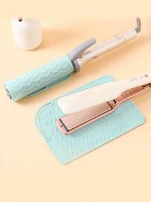 2/1 件热造型工具垫、柜台用耐热卷发器垫、美发工具耐热垫、通用尺寸直发器和卷发器耐热垫、耐热硅胶发型垫化妆包化妆包化妆品收纳盒化妆品收纳盒化妆品收纳盒返校用品 - 彩色 - 查看 18