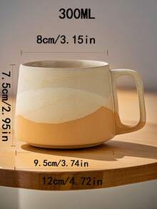 1 pieza Taza de cerámica de 300ml, taza de café/té bonita y para parejas, para uso en el hogar/oficina de vuelta a la escuela - taza - Ver 16