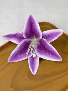 4 Stück Lilien Blumen Haarclips, Hawaii Blumen Haarclips für Frauen, Plumeria Hibiskus Haarclips, Rose Haarspangen, künstliche Blumen Clips, Haaraccessoires für Urlaub, Strandparty, Boho Clips für Mädchen, Haarklammern, Haarspangen