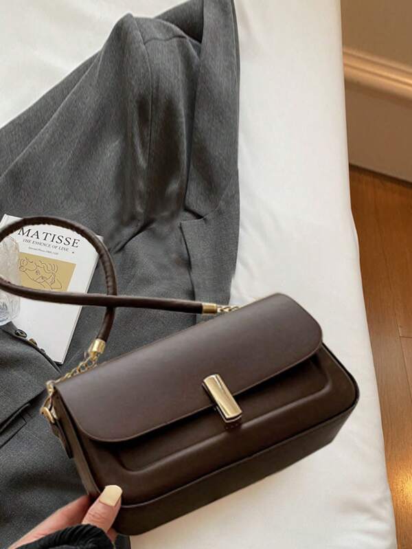 Fashionable, Casual, And Minimalist Chain Underarm Bag With Flap Shoulder Bag, Suitable For Shopping, Wallet, Shopping, Young Women, College Students, Newcomers, And White-Collar Workers. They Are Very Suitable For Offices, Universities, Work, Business, Commuting, Outdoor, Travel, And Outings