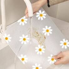 1 卷 30 厘米 * 100 厘米/11.81 * 39.37 英寸厨房橱柜山茶花搁板衬垫、不粘抽屉衬垫、防油冰箱衬垫、EVA 防水冰箱垫、橱柜衬垫、简易餐垫。 - 彩色 - 查看 3