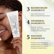 Xioimy 2.116 盎司（1 件）舒缓霜，日常面部保湿霜，淡斑护理，舒缓修复和保湿，含有烟酰胺、泛醇，适合所有肤质的纯素护肤品 - 白色 - 查看 3