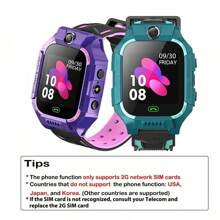 Reloj inteligente GPS para niños con 2G, compatible con cámara, anti-pérdida y función SOS, reloj inteligente para niños y niñas