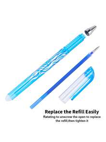 8 支彩色可擦笔，0.5 毫米可水洗水性笔，适用于日记和文具，返校礼物