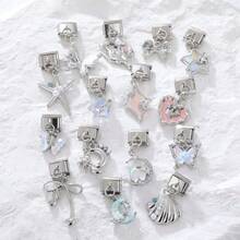 1pc Creative Steel-Color Dreamlike Pendant, Handmade DIY Modular Interlock Bracelet/Wristband - Multicolor - View 3