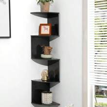 5-Tier Floating Wall Shelf, 86cm X 20cm Space-Saving Storage Rack For Home Decor, Suitable For Living Room, Bedroom, Office To Organize And Decorate Living Space