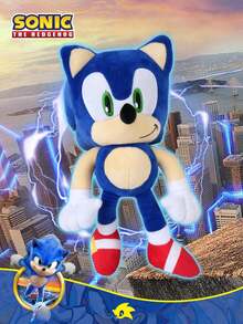 Sega 1 件世嘉官方授权刺猬索尼克系列电影周边装饰高品质蓝色织物索尼克毛绒动物刺猬索尼克灵感生日派对装饰 - Sn-01 - 查看 3