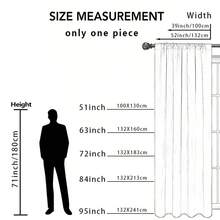 1件万圣节主题印花薄纱窗帘，饰有幽灵、南瓜、蝙蝠和骷髅图案，带杆袋，专为装饰客厅、卧室和其他空间而设计。趣味节日派对礼物，为家居装饰营造节日氛围。
