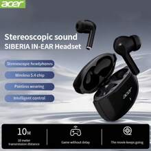 Acer Bluetooth-Ohrhörer | In-Ear Design | TWS kabellose Ohrstöpsel | Tiefer Bass Stereo | Niedrige Latenz Gaming | Bequemer Sitz (Studium/Büro/Training/Laufen/Gym) | Kompatibel mit mehreren Geräten (Smartphone/Tablet/Laptop) | Empfohlen als Weihnachts-/Valentinsgeschenk [Acer offiziell authentisch]