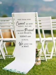 Memorial Wedding Chair Sign Wedding Memorial Sign Save A Seat For Someone In Heaven In Loving Memory Reserved Seat Decorative Gift Lost Seat For Wedding Memorial, Anniversary