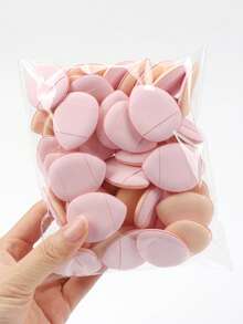 迷你指套粉扑，粉底粉扑，适用于面部和身体，散粉粉底晕染器，干湿两用化妆工具，带挂绳方便携带，价格实惠，圣诞礼物，化妆品，化妆工具，便宜好物，礼物，女士礼物，圣诞礼物