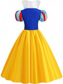 Princess Costume For Women,Adults Princess Dress With Headband, Halloween Costume Dress Up Outfit - X-Large - View 5