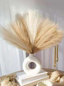50/30/20/10pcs Faux Pampas Grass, Brown Pampas, Artificial Fluffy Pampas Grass, Fluffy Grass Flower Decorations For Bohemian Home Wedding Decoration, Outdoor Wedding, Wedding Decoration, Spring Decoration
