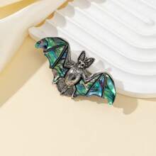 Exquisite Bat Shape Natural Abalone Shells Brooch Alloy Pin For Women Party Dress Coat Coats Pins Jewelry Accessories Gifts