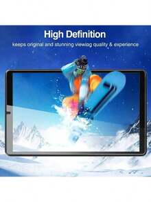 2 片钢化玻璃膜适用于联想 Tab P11/Tab M8/P12/M7/M9/M10/M11/Yogo Tab 11/K10 /Redmi Pad 2/Tab M10 Plus 平板电脑系列保护膜易于安装，高清透明，无气泡，防刮擦袋装屏幕膜 - 無色 - 查看 3