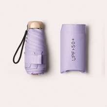 1pc Compact 5-Fold Umbrella, Ultralight Mini Umbrella, Capsule Umbrella, Fashion Fresh Design, UV Protection, Sun Umbrella, Pocket Umbrella