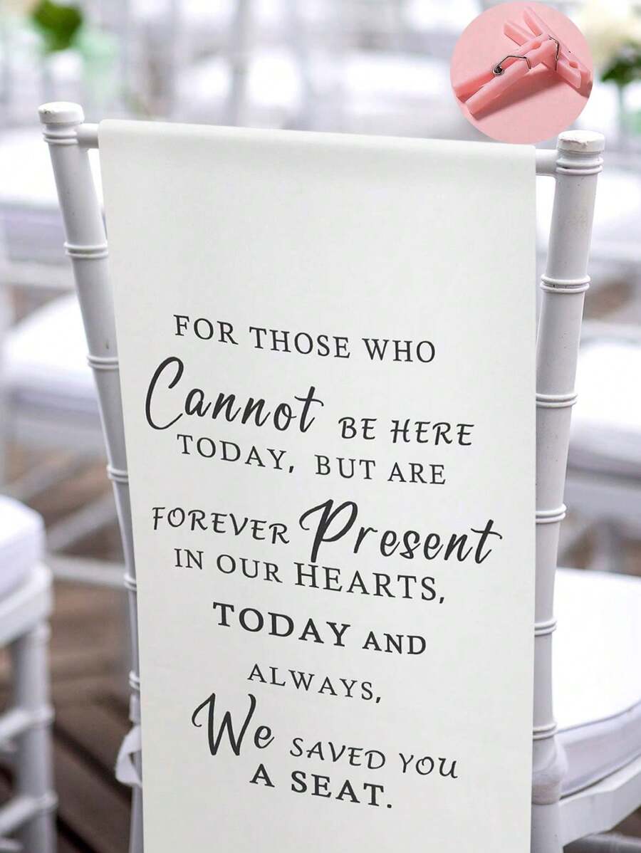 Memorial Wedding Chair Sign Wedding Memorial Sign Save A Seat For Someone In Heaven In Loving Memory Reserved Seat Decorative Gift Lost Seat For Wedding Memorial, Anniversary