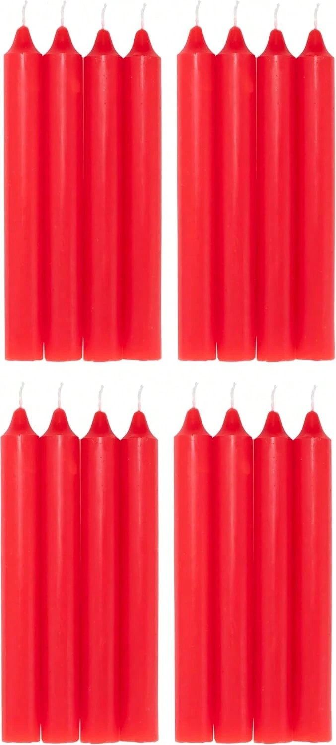 Comfort House Vela de mesa Roja - Pack velas - Velas Decorativas Sin Perfume - Velas para tu Hogar| Envíos Rápidos 24-48horas - Sin perfume - Ver 1