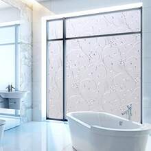New Product Launch Static Cling NonAdhesive Window Film Frosted Glass Bathroom Door Decoration Privacy Covering 17.7x 78.7 - Pure - View 4