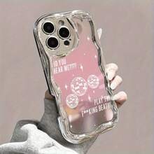 Funda para teléfono (1 unidad): Un teléfono con ondas electrochapadas y una cadena de perlas. Una funda protectora completa, resistente a golpes y caídas. Elegante accesorio compatible con las series 11, 12, 13, 14, 15, 16 Pro y Pro Plus. - Colores mixtos 1 - Ver 3