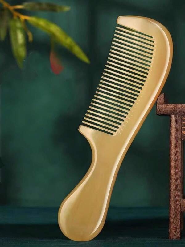 Pente de chifre puro natural, genuíno, para cabelos lisos, ideal para homens e mulheres com cabelos longos e lisos. Pente portátil antiestático e antiqueda, perfeito para a volta às aulas, viagens e férias. Acessórios para cabelo femininos. Escova de cabelo, escova para pentear para trás, escova modeladora, escova para cabelos cacheados, escova para contornos, pente, escova de cabelo, conjunto de escovas de cabelo, pente para cabelo, pente para cachos, escova desembaraçadora, escova de cabelo feminina, cabelo, viagem, produtos para cabelo, ferramentas para cabelo, acessórios para cabelo, barbeiro, acessórios de barbearia, barbearia, equipamentos de cabeleireiro.