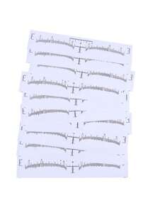 100/50/10pcs Eyebrow Tattoo Template Ruler, Disposable Eyebrow Shape Design Ruler, Standard Eyebrow Tattoo Ruler, Positioning Ruler, Measuring Eyebrow Gauge