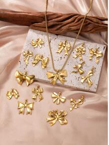 1 Stück 18k vergoldete Edelstahl Schmetterling Anhänger Halskette, eleganter Damen Alltags-/Partytragen, DIY Schmuckzubehör, Modeschmuckanhänger, bestes Geschenk für Freunde, Sommer Strandparty