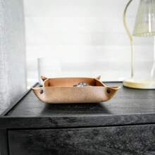 Customized Leather Tray, Gift For Men, Anniversary Gift, Personalized Gift, Husband Gift, Valentine's Day Gift - Multicolor - View 5