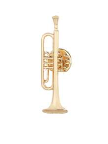 1/4 Peças Broche Série de Instrumentos Musicais Criativos em Formato de Violino e Flauta de Desenho Animado, Acessório de Vestuário Broche de Gota de Óleo de Liga, Decoração de Bolsa, Pinos Divertidos, Emblema de Pino para Escola - C3237 - Visão 14