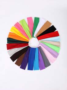 12pcs Solid Fashion Hair Band Casual Headband Turban Headband Sweatband Fall Winter Hair Accessories For Women For Vacation Outfits Woman Elegant Scarf