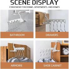 Faltbarer Reise-Kleiderbügel für kompakte Garderobe-Organisation in Hotels, Büros und Zuhause - Multifunktionaler Reise-Kleiderständer mit leichtem, stabilem Rahmen, platzsparender Aufhänge-Organizer für reisefreundige Outfits, Wäscheraum-Utility, ideal für Übernachtungen, Geschäftsreisen, Wochenendtrips, tägliche Reisen, Urlaubspackung, einfacher Aufbau und Ordnungsverbesserung im Kleiderschrank täglich - Verschiedenfarbig - Übersicht 7