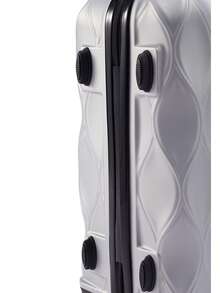 Living And Home 20-Inch ABS Hardshell Suitcase (35*20*58cm) - Scratch-Resistant With Combination Lock - Silver 35cm W X 20cm D X 58cm H - View 10