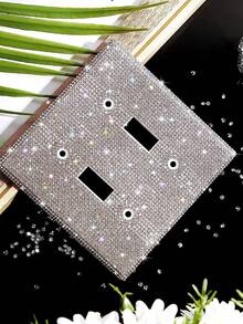 Sáng bóng Kim cương giả Tường Đĩa Che phủ Chuyển đổi vỏ Mặc ngoại , Trang trí Bling Chuyển đổi vỏ ( Màu bạc , ) - Bạc - Xem 9