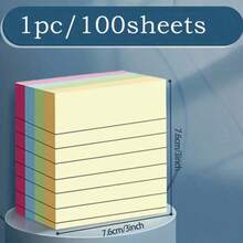 100/200 tờ giấy nhớ sọc nhiều màu, di động và tiện lợi, thích hợp cho học sinh và nhân viên văn phòng, trở lại trường, đồ dùng học tập, văn phòng phẩm, thẩm mỹ, đồ dùng học tập, học sinh, văn phòng phẩm, đồ dùng học tập, đồ dùng học tập, quà tặng Giáng sinh cho thanh thiếu niên, đồ dùng văn phòng và trường học - Nhiều màu - Xem 9