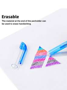 8 支彩色可擦笔，0.5 毫米可水洗水性笔，适用于日记和文具，返校礼物