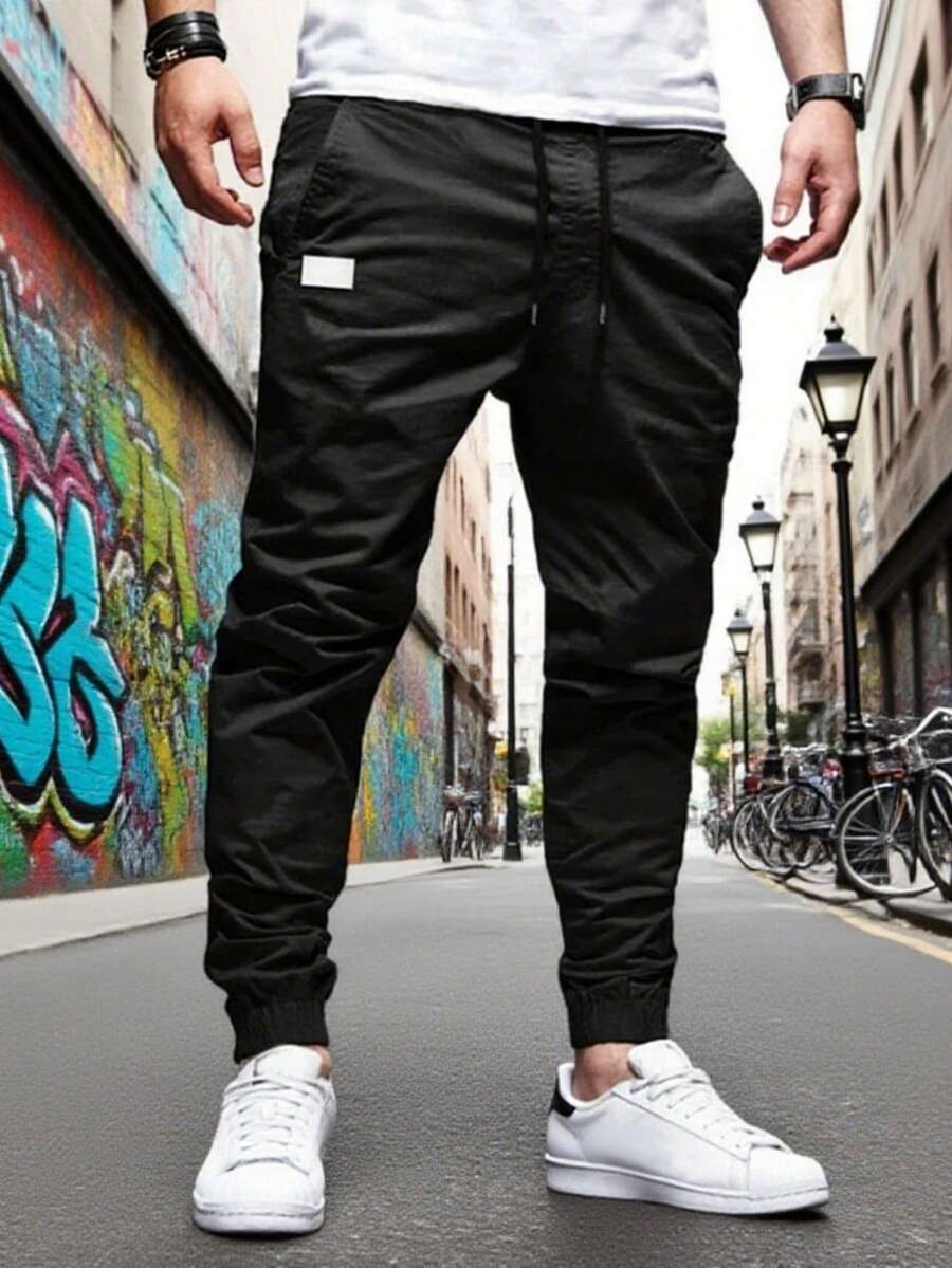 Men Pants - Black - View 1