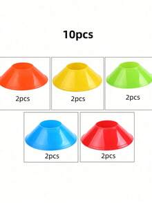 10pcs/25pcs/50pcs Soccer Training Marker Discs, Obstacle Markers, Basketball Training Equipment Accessories - Multicolor - View 7