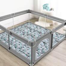 Baby Play Mat For 71'' X 59'' Playpen Playmat For Babies And Toddlers Large Thick Non Slip Cushioned Baby Play Mats For Floor Play Mat For Playpen Easy Clean Foam Play Mat Grey - Gris - Ver 7