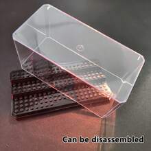 Large Clear Display Case With Tiered Base For Building Blocks Mini Figures – Dustproof Acrylic Storage Box For Collectibles, Action Toys, Brick Models – Desktop Showcase For Home Or Office Decor, Christmas, Birthday Gifts