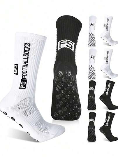 1/3/6 pares de calcetines de fútbol/fútbol gruesos para hombres, de longitud baja/media pantorrilla, antideslizantes, calcetines deportivos duraderos, calcetines de otoño