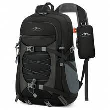 NEWHEY Hiking Backpack Men Women 40L Backpack Waterproof Large Travel Backpack Easily Foldable Trekking Backpack With Detachable Phone Pocket For Mountaineering Hiking Climbing Cycling Camping Travel - Multicolor - View 14