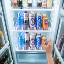 Upgraded Drink Organizer For Fridge,Soda Can Dispenser For Refrigerator,Automatic Self-Pushing Drink Pusher,Space-Saving Fridge Storage,Holds Up To 25-30 Cans, 5 Row