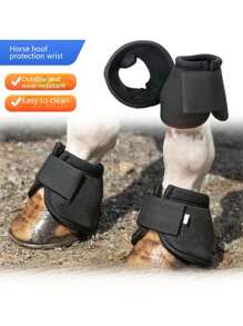 2 Stück stoßabsorbierende Hufschutz-Umwicklungen, geeignet für Reitsport, Pferdeausrüstung, Pferdeglocken-Stiefel, Hufstiefel, Reitsporttraining, Kleinequipment, Schnelligkeit- und Beweglichkeitstraining, Polo, Krafttraining