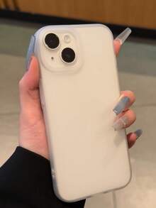 Colors Ultra-Thin Matte Transparent Phone Case, Suitable For IPhone 17/16/15/14 Pro Max Plus/12/13/11, Soft Semi-Transparent Shock-Proof Ultra-Thin TPU Back Cover - Matte White - View 2