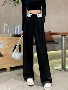 宽松直筒裤，美式宽松阔腿裤，时尚修身设计，时尚潮流
