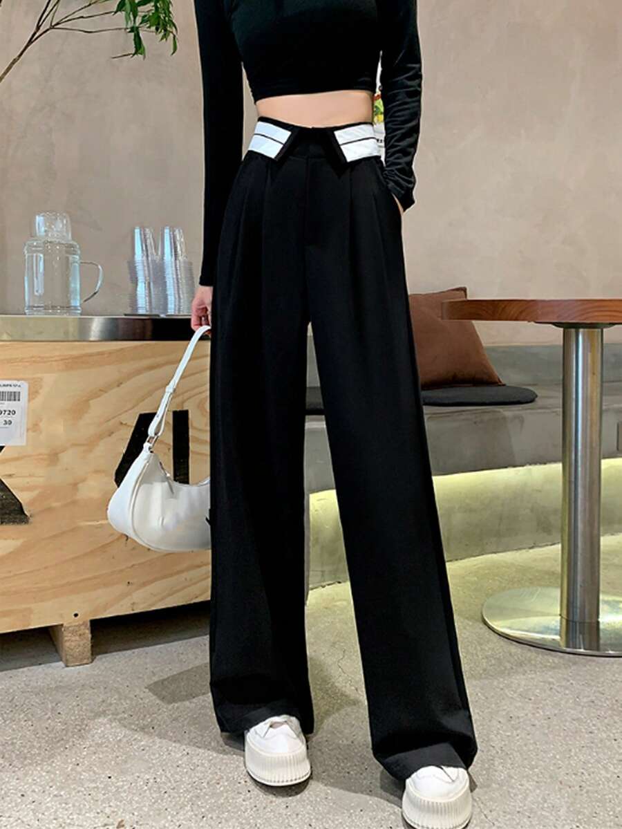 宽松直筒裤，美式宽松阔腿裤，时尚修身设计，时尚潮流